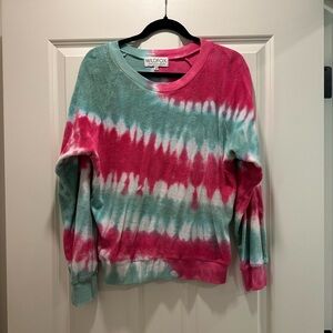 EUC Wildfox Terrycloth Tie-Dye Sweatshirt, Women’s Medium